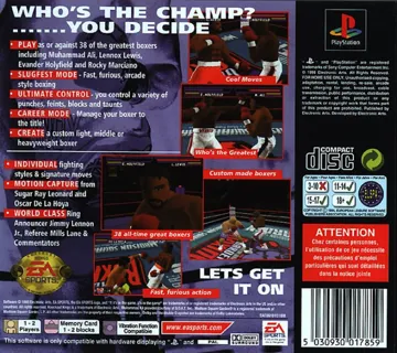 Knockout Kings 99 (EU) box cover back